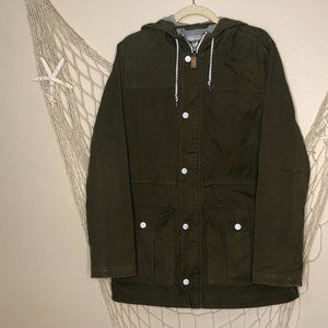 EMPYRE Mens Olive Green Adirondack Hooded Jacket M